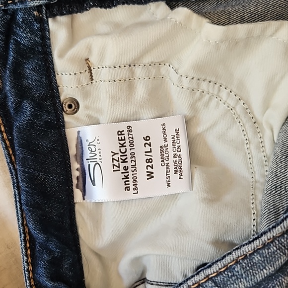 Silver Izzy ankle Kicker Capri's. W28/L26. - Picture 5 of 6